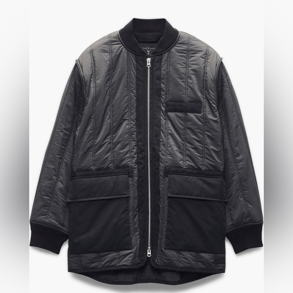 Rag & Bone Black Delta Liner Jacket